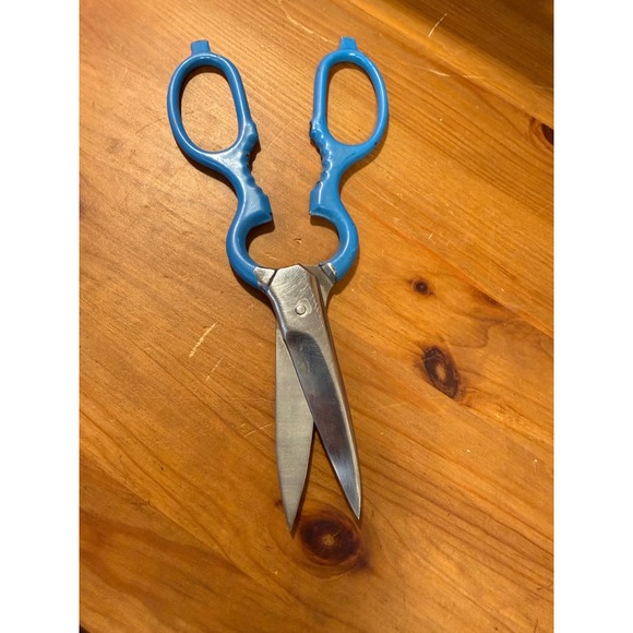 ZWILLING J.A. Henckels Other - Vintage Henckels Blue Handle Kitchen Shears 7.5" Germany Stainless Steel